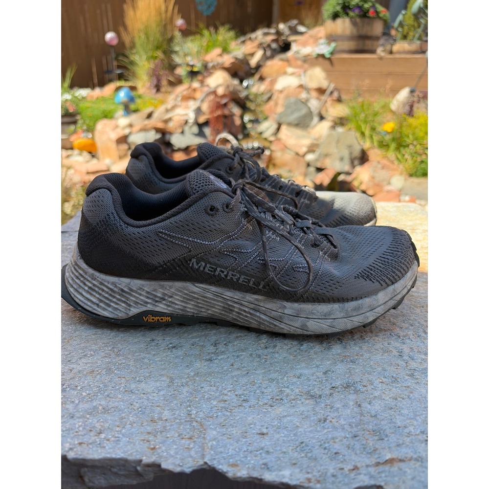 Merrell Moab Flight Trail Running Shoes Mens 8.5 Grey J066847 Vibram FloatPro